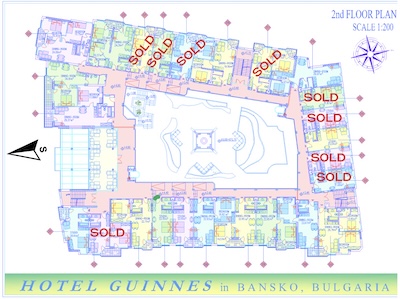 2nd floor plan — units 201–225