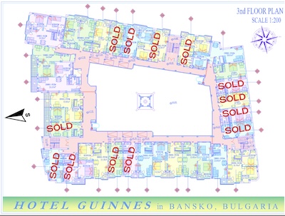 3rd floor plan — units 303–326
