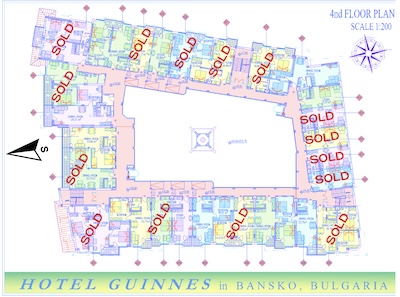 4th floor plan — units 402–426